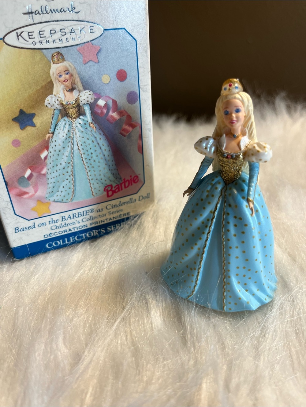 Hallmark Barbie Cinderella Ornament - Blue & Gold